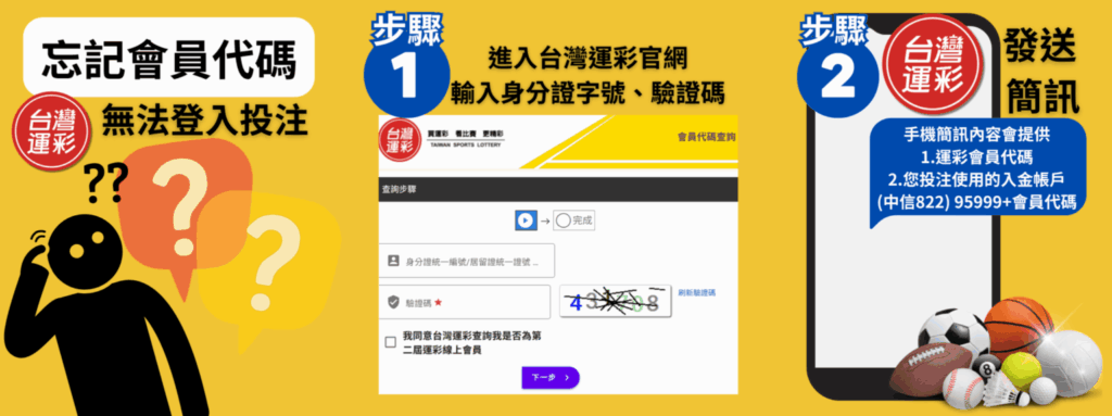 忘記運彩會員代碼